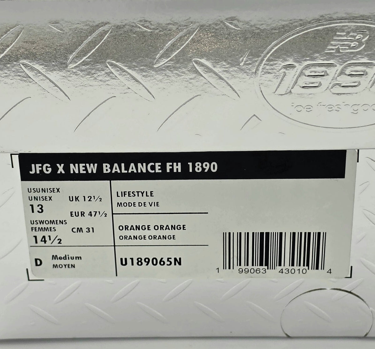 Joe Freshgoods x New Balance 1890 "Finger Waves" Size 13