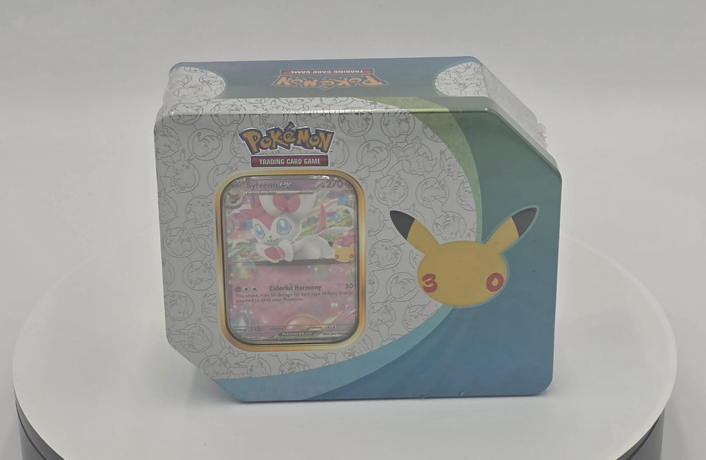 Pokémon TCG: 30th Anniversary Celebration Sylveon ex Tin Brand New Sealed