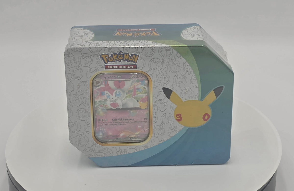 Pokémon TCG: 30th Anniversary Celebration Sylveon ex Tin Brand New Sealed