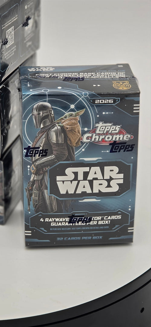 2026 Topps Chrome Star Wars Value Blaster Box Factory Sealed