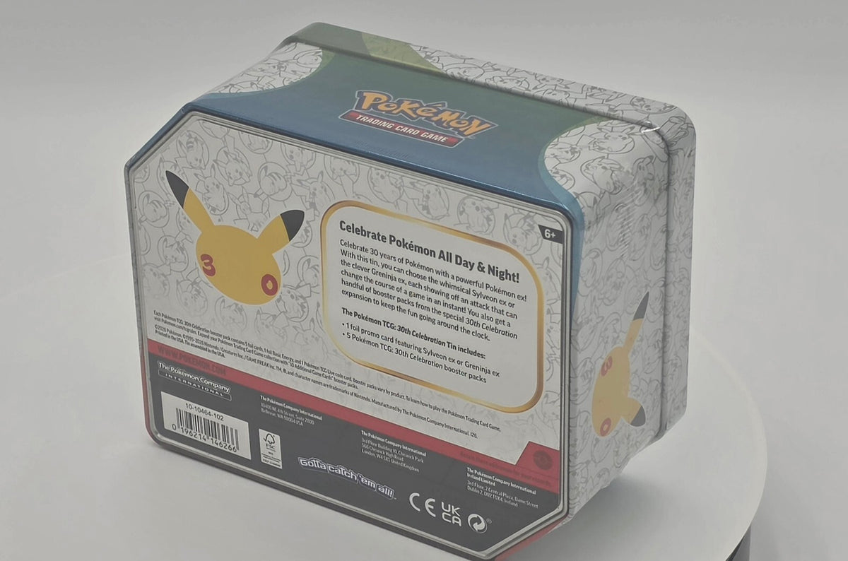 Pokémon TCG: 30th Anniversary Celebration Sylveon ex Tin Brand New Sealed