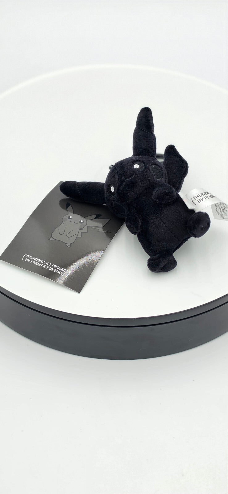 FRGMT x Pokemon Thunderbolt Black Pikachu Mascot Plush NWT