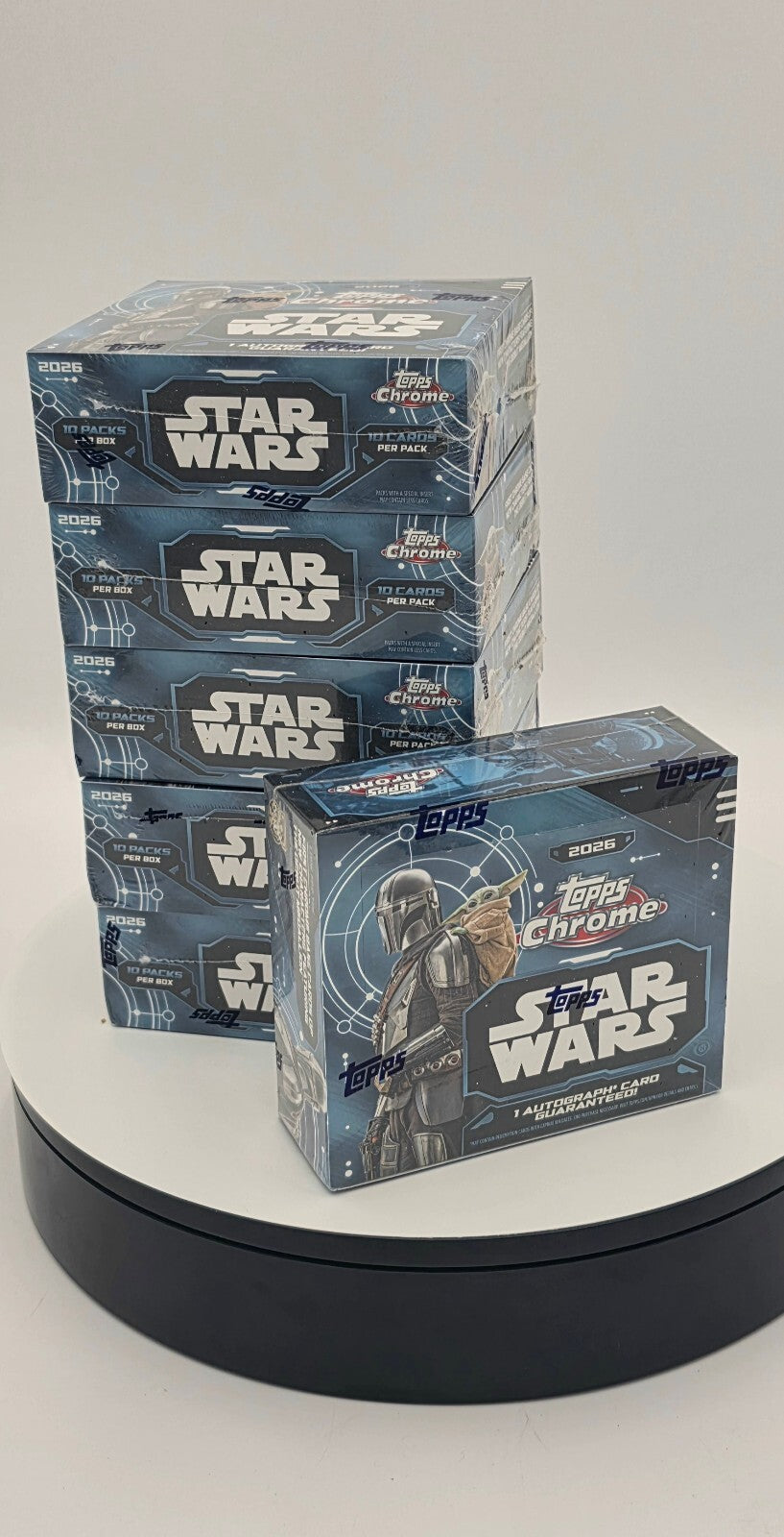 Sealed 2026 Star Wars Topps Chrome Hobby Box Trading Cards