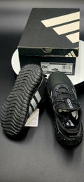 adidas Kaptir 4.0 Kids Sneakers Core Black Silver White Size 13K Youth
