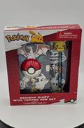 Pokemon Squishy Diary with Pikachu Topper Pen Set Lock & Keys Kids Gift NIB