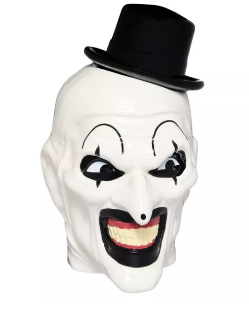 Terrifier Art The Clown Ceramic Cookie Jar Spirit Halloween Exclusive Prop NIB