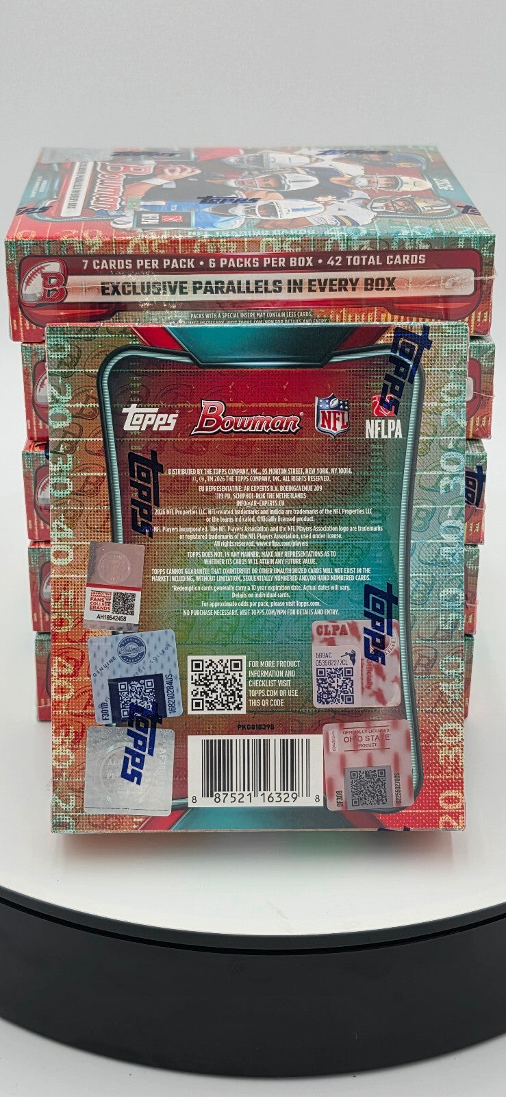 2026 Topps Bowman Football Trading Cards Mega Box Sealed