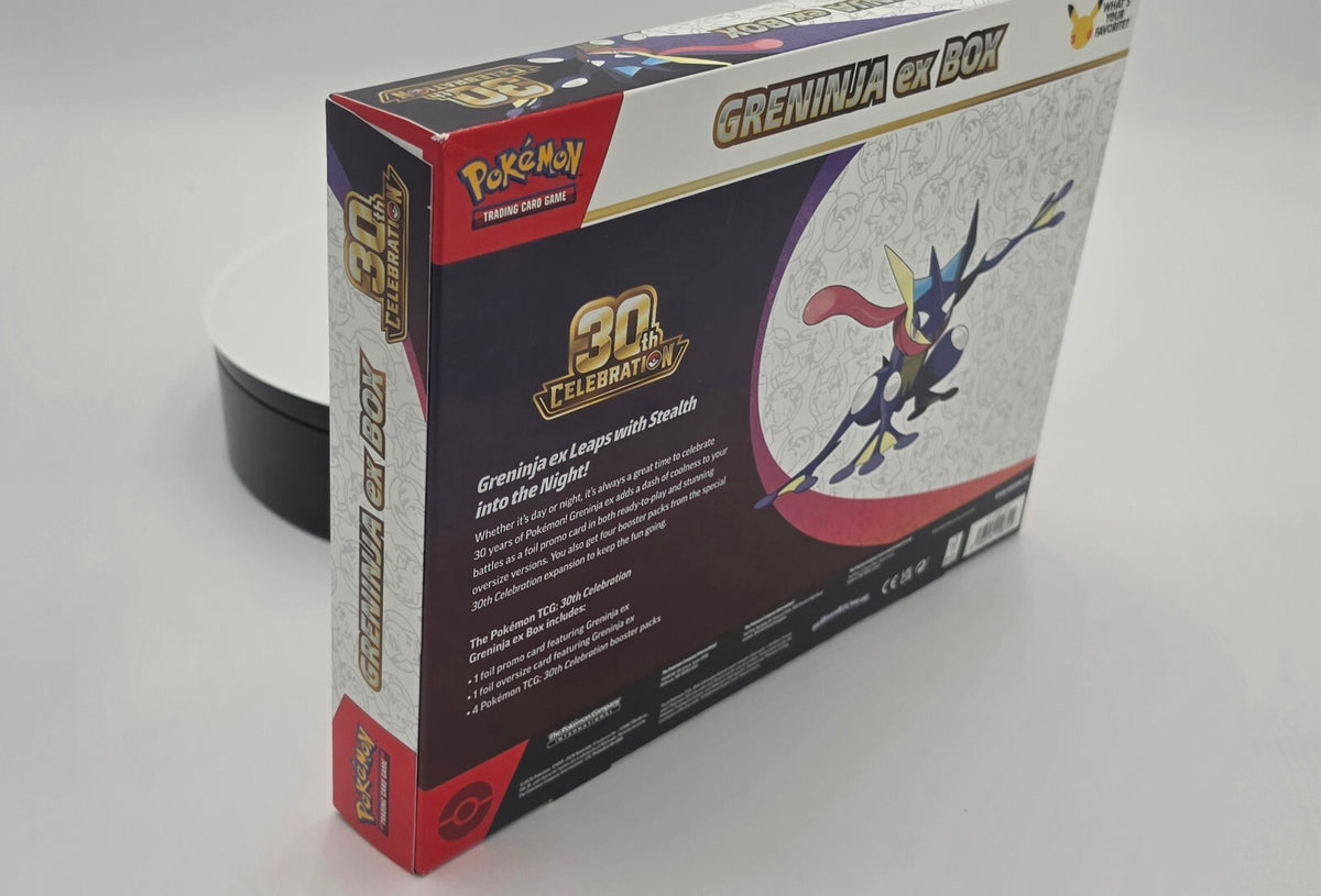 Pokémon TCG 30th Anniversary Celebration Greninja ex Box Sealed Promo Set