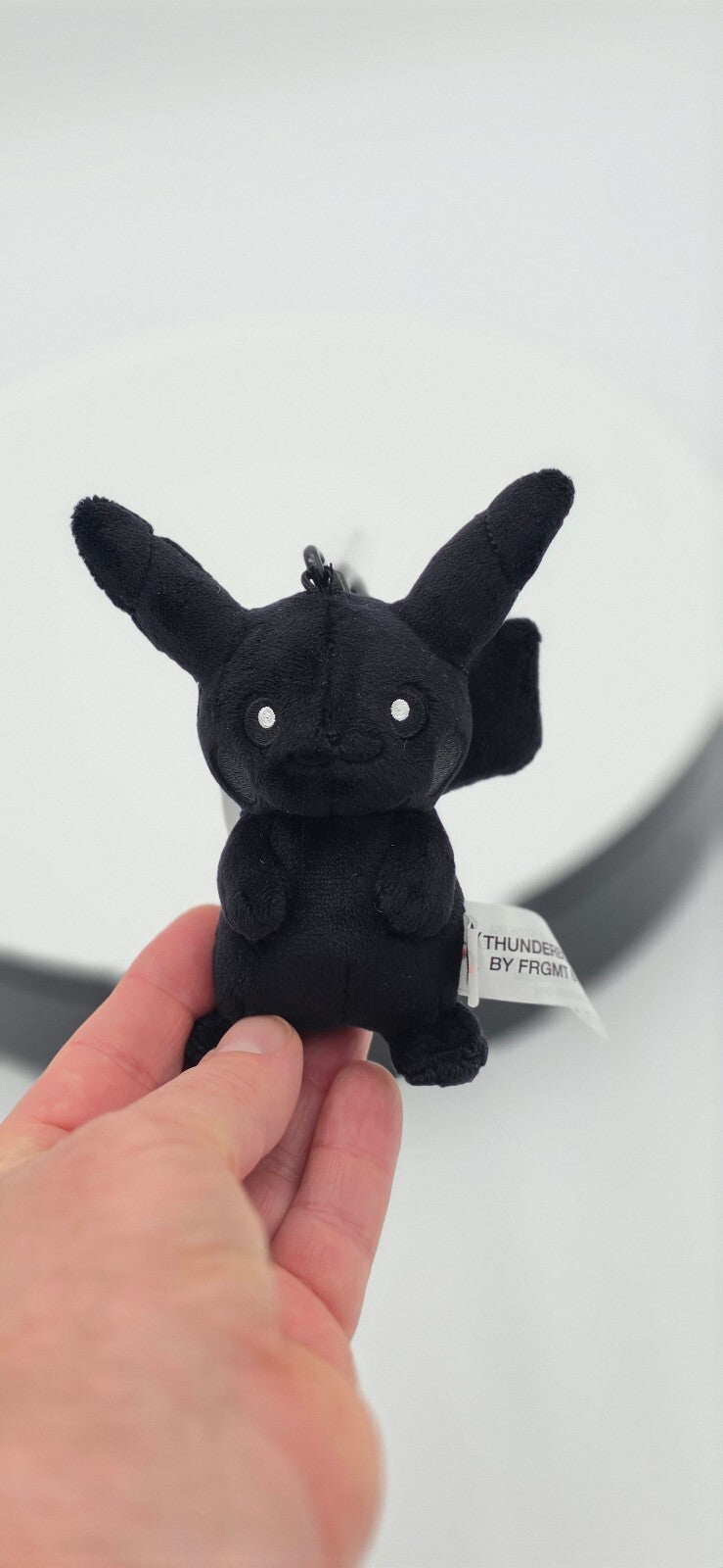 FRGMT x Pokemon Thunderbolt Black Pikachu Mascot Plush NWT