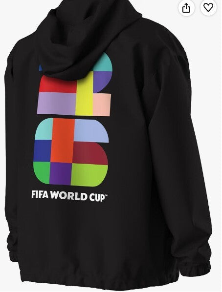 Outerstuff FIFA World Cup 2026 Full Zip Windbreaker Jacket Large NWT