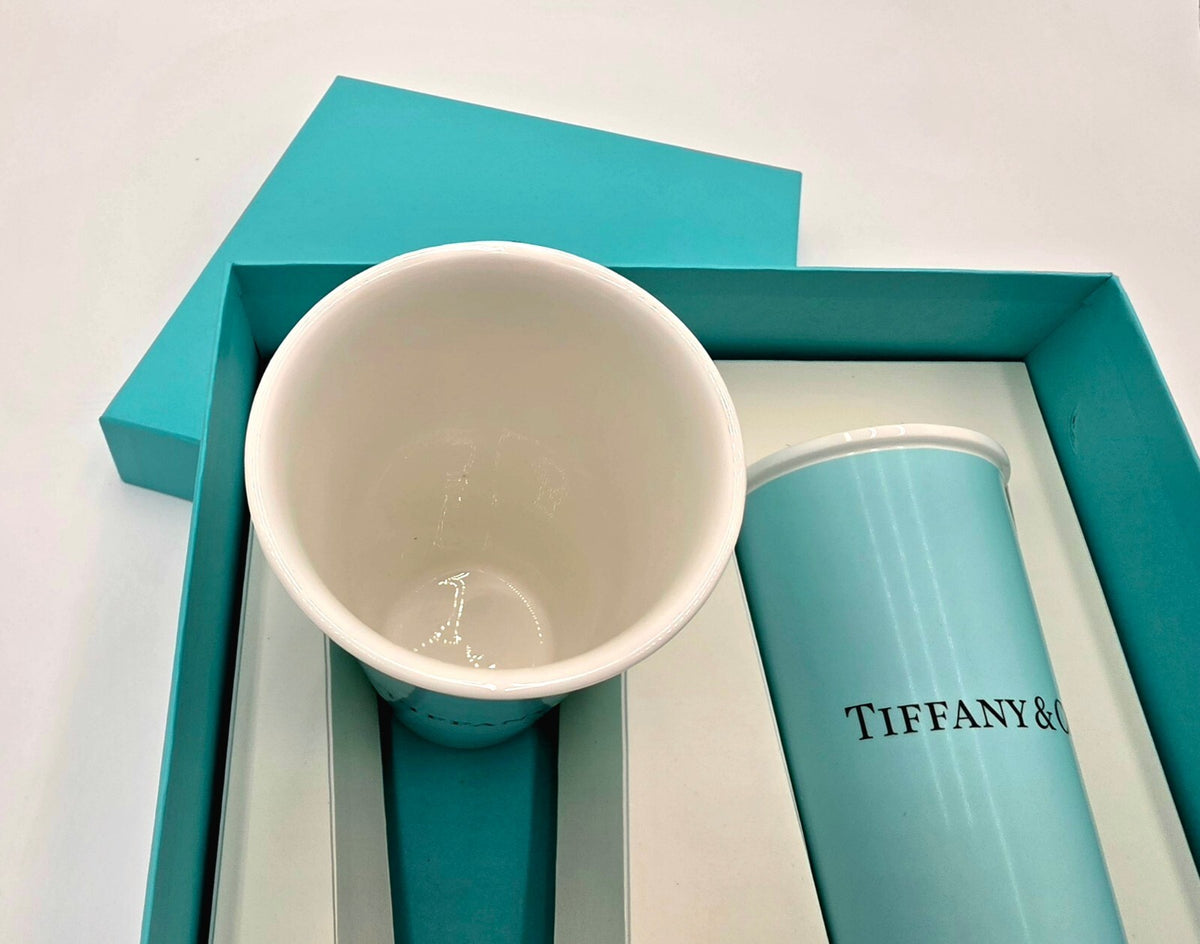 Tiffany & Co. Bone China Coffee Cups Large 20oz NIB