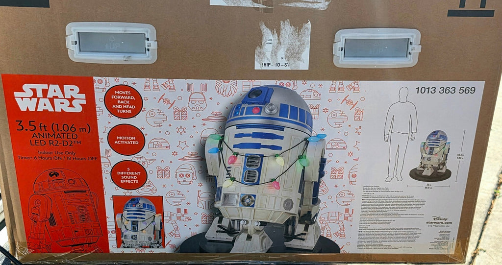 Home Depot Star Wars 3.5 ft Animated LED R2-D2 Animatronic NIB