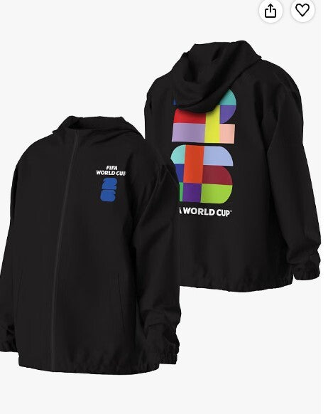 Outerstuff FIFA World Cup 2026 Full Zip Windbreaker Jacket Large NWT