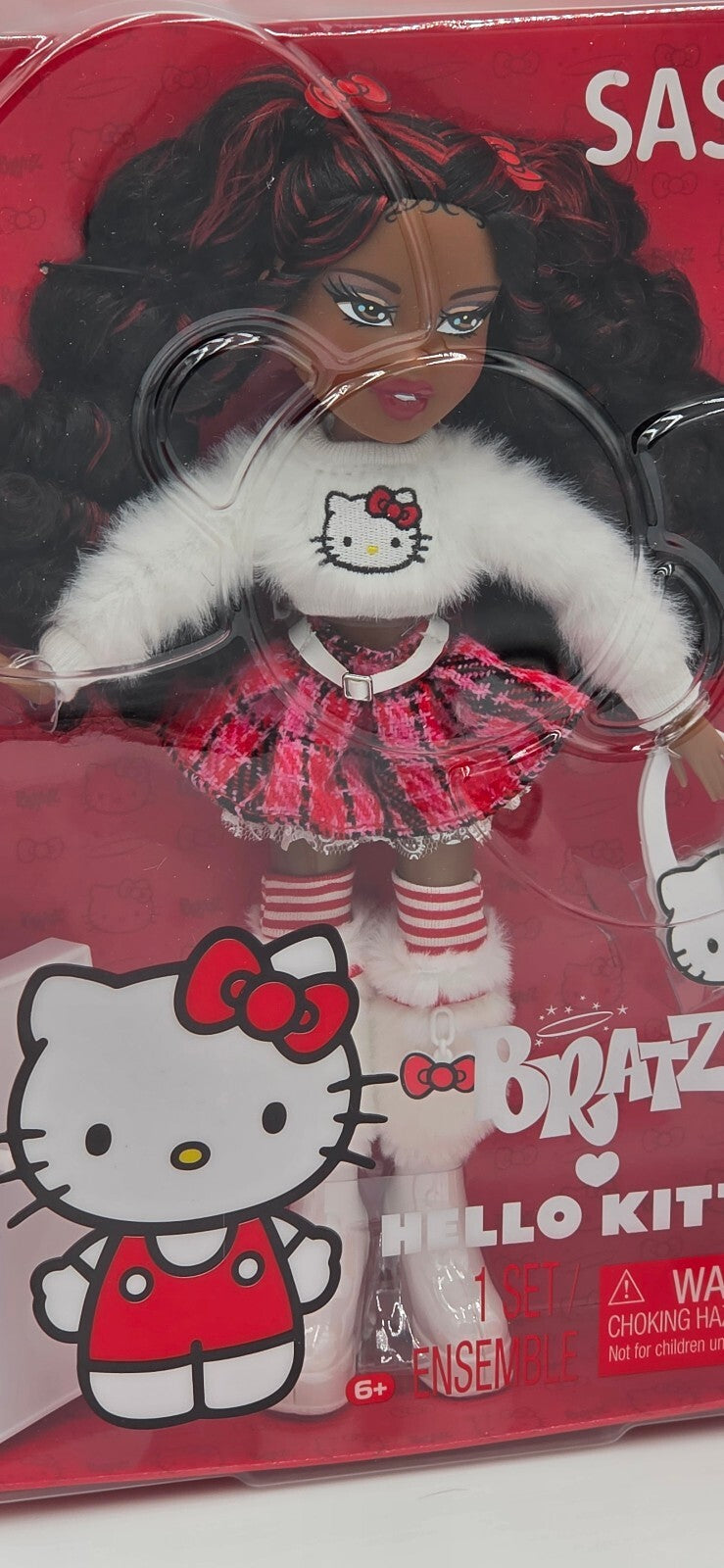 Bratz x Hello Kitty Sasha Fashion Doll Sanrio Collab 10" Collectible NIB