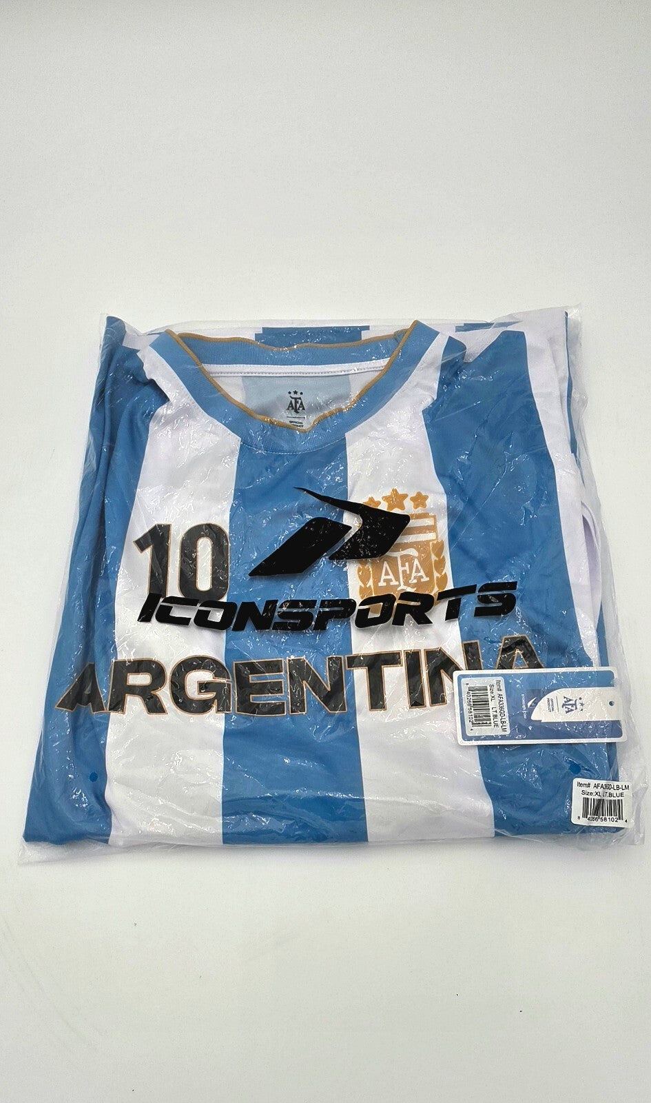 Icon Sports Argentina Messi #10 Game Day Soccer T-Shirt Size XL NWT