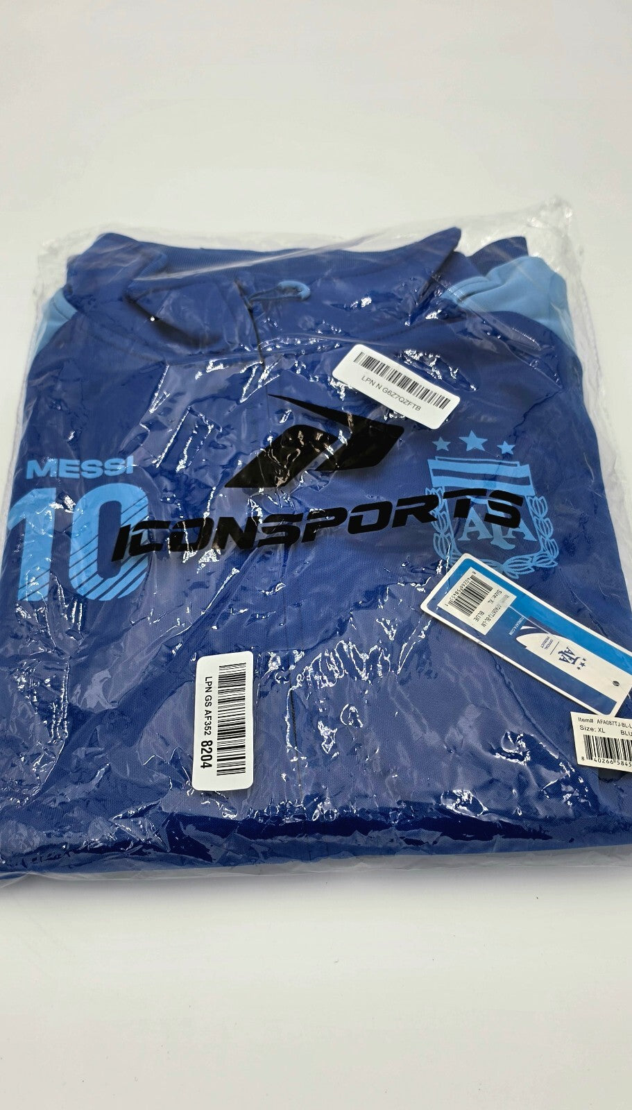 Icon Sports Argentina Messi #10 Track Jacket Blue [S] NWT