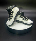 Nike Air Jordan 10 Retro Steel 2013 Youth Size 2Y Sneakers White Black