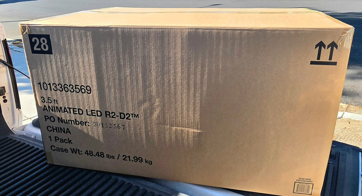 Home Depot Star Wars 3.5 ft Animated LED R2-D2 Animatronic NIB