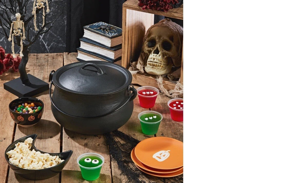 Large 6-QT Smith & Clark Cast Iron Cauldron Dutch Oven NWT Black