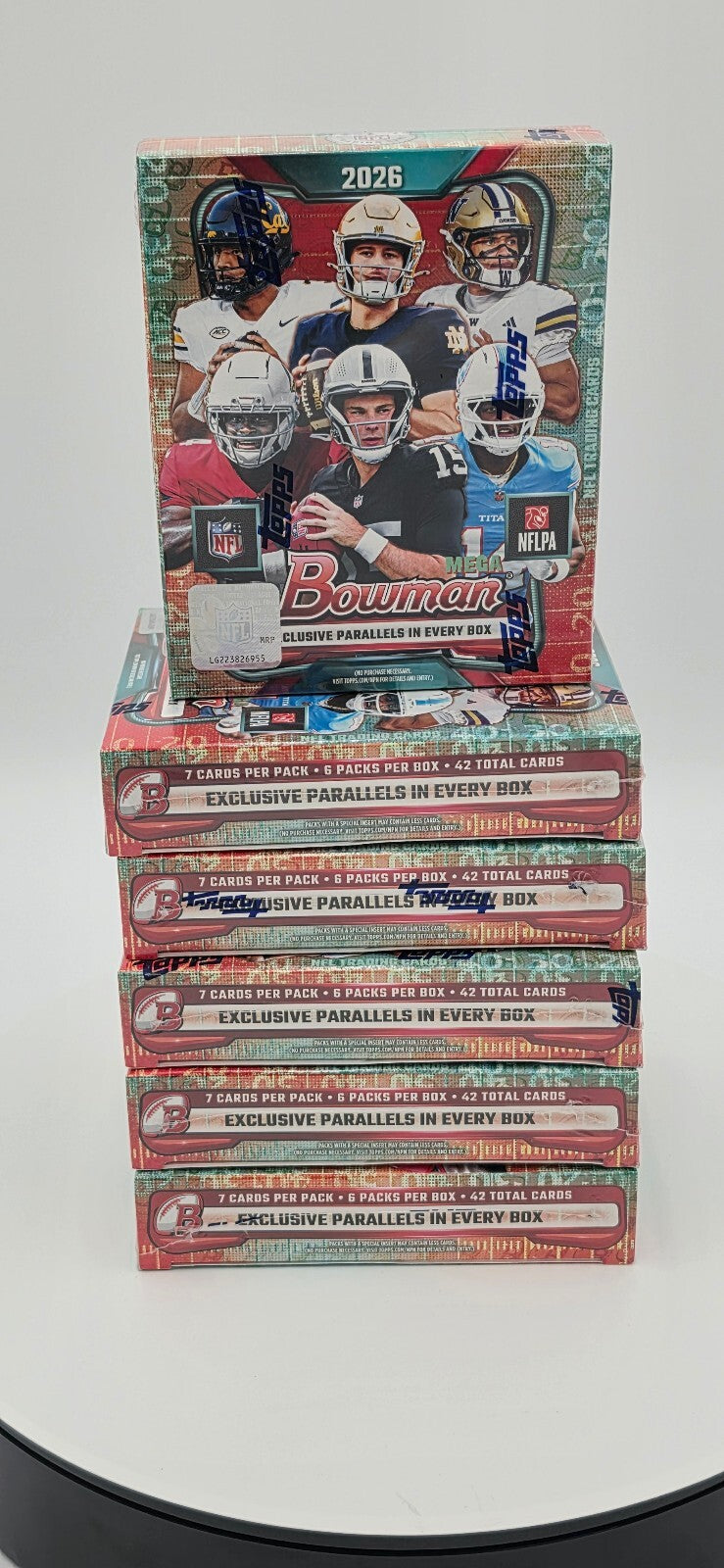 2026 Topps Bowman Football Trading Cards Mega Box Sealed